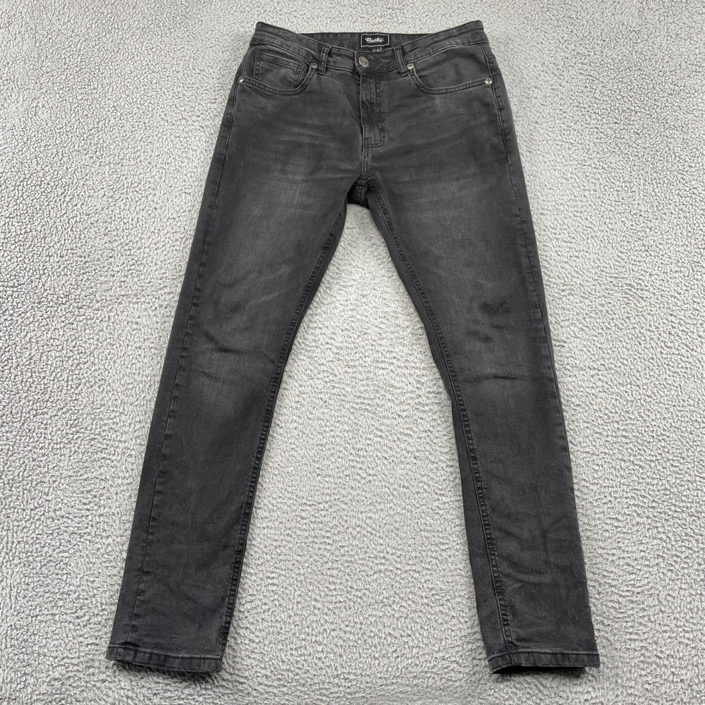Primitive Jeans Mens 34 Black Skateboarding PR-80260 Slim Straight Denim Pants